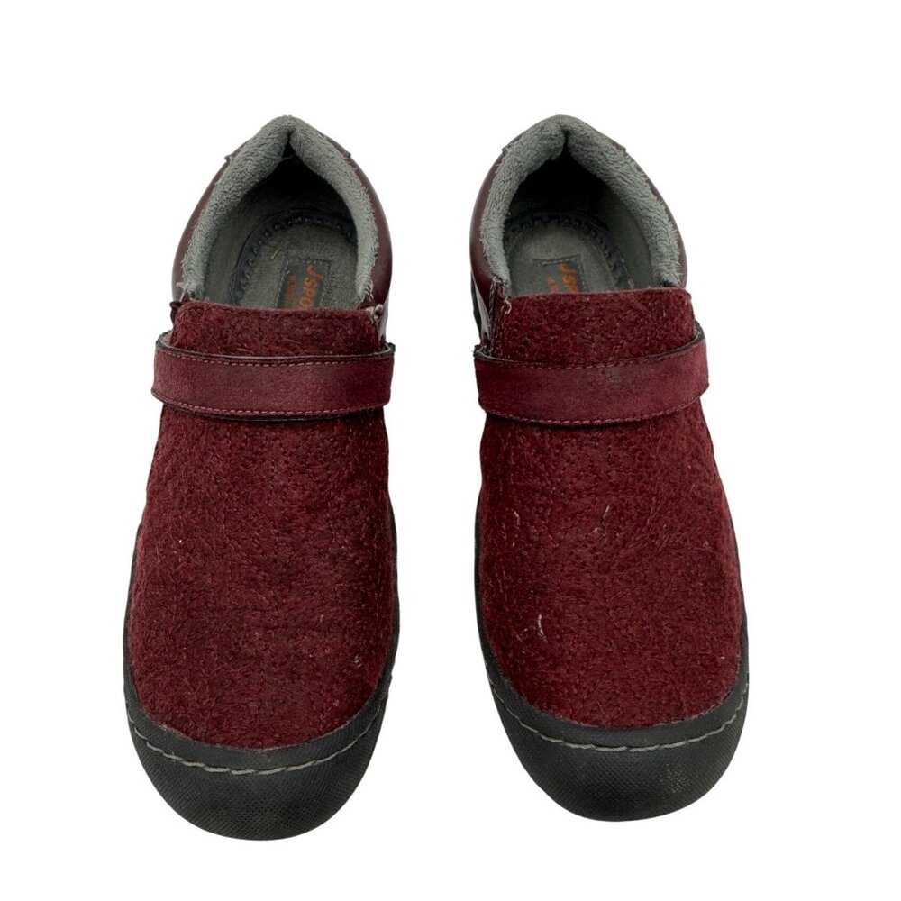 Jsport Womens Blair Slip-On Comfort Shoes Size 8M Maroon Cozy Memory Foam Winter - Picture 1 of 13